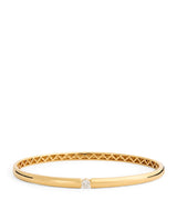 Harrods Persée Yellow Gold and Diamond Zeus Bangle- Buy online at McGrocer