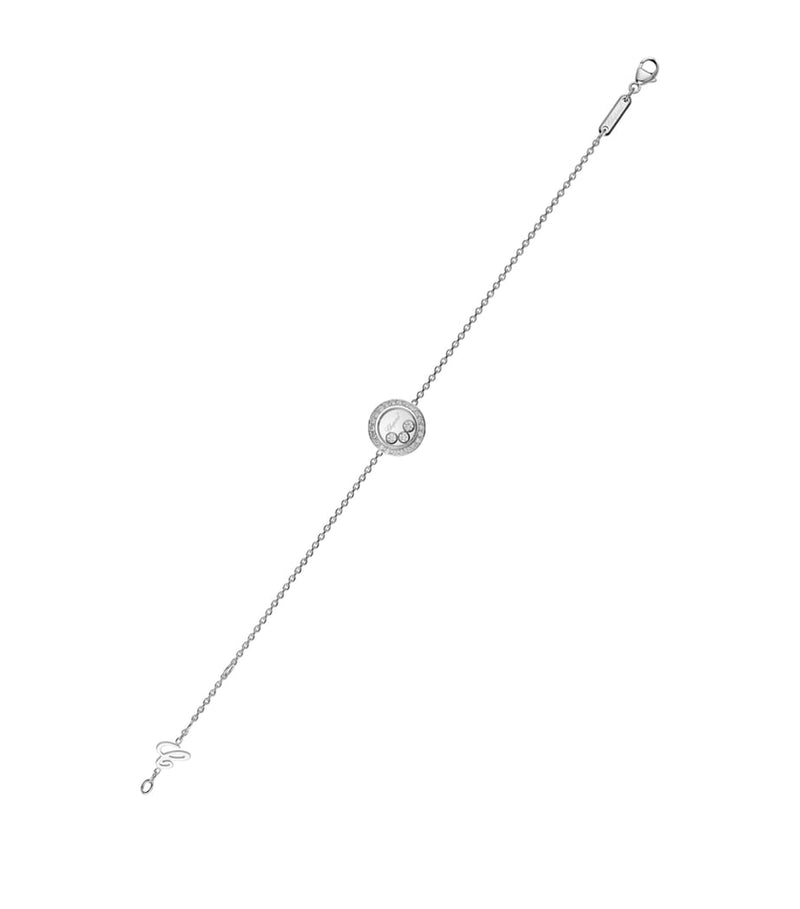 Chopard white gold diamond Happy Diamonds bracelet, UK version