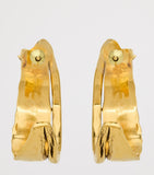 Saint Laurent Cassandre hoop earrings H5cm x W2cm - British product