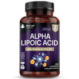 Superdrug New Leaf Alpha Lipoic Acid Complex with Vitamin B1, B6 and B12 Supplement - 120 Capsules- Buy online at McGrocer