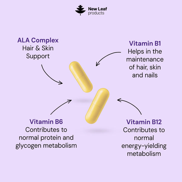 New Leaf ALA Complex B vitamins 120 capsules, UK version