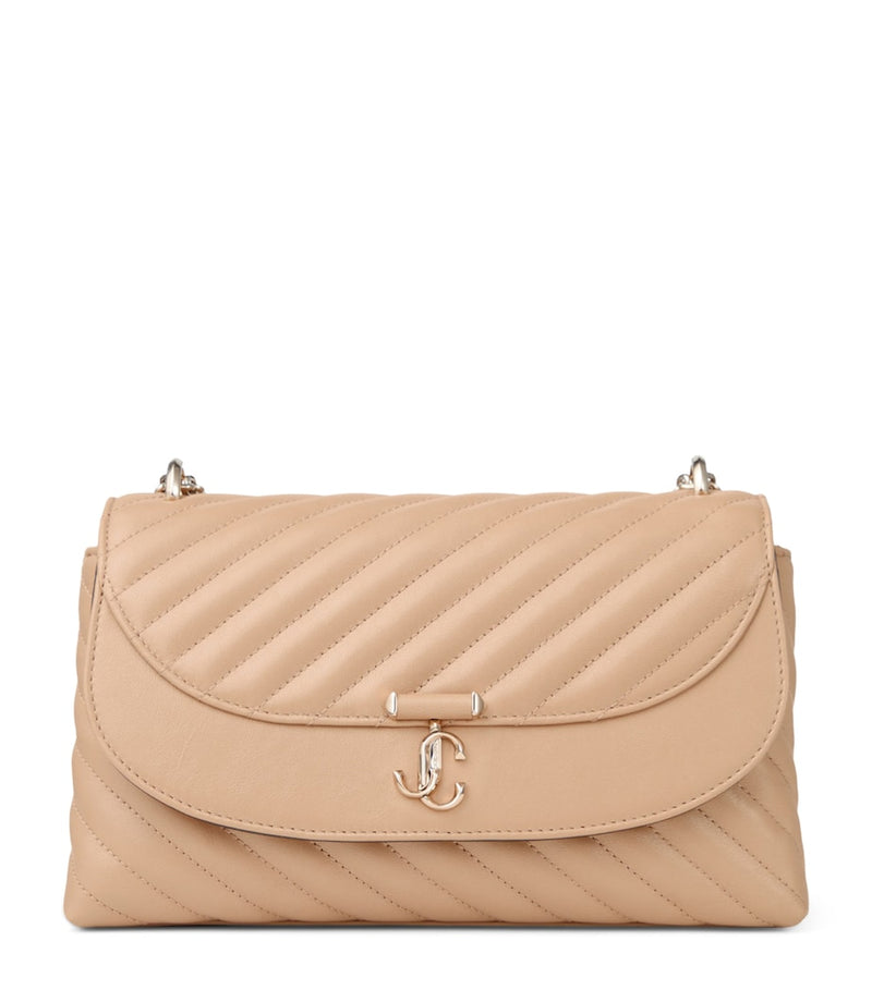 Jimmy Choo Curve quilted leather cross-body bag, imported from the UK