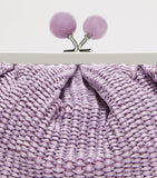 Weekend Max Mara woven Pasticcino clutch bag small, imported from the UK