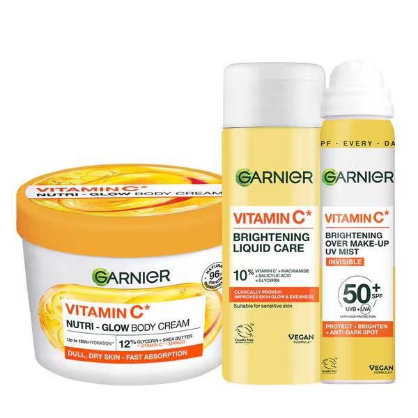 Garnier Vitamin C Glow Trio set, UK version