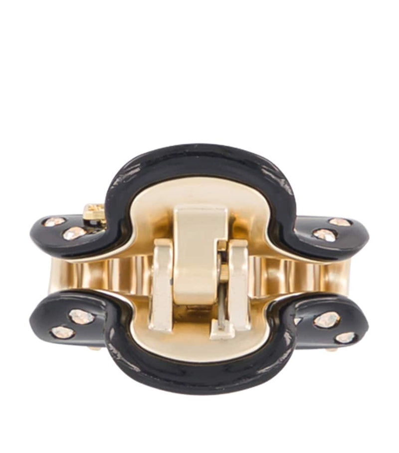 Alexandre de Paris gold-plated crystal claw hair clip, UK version