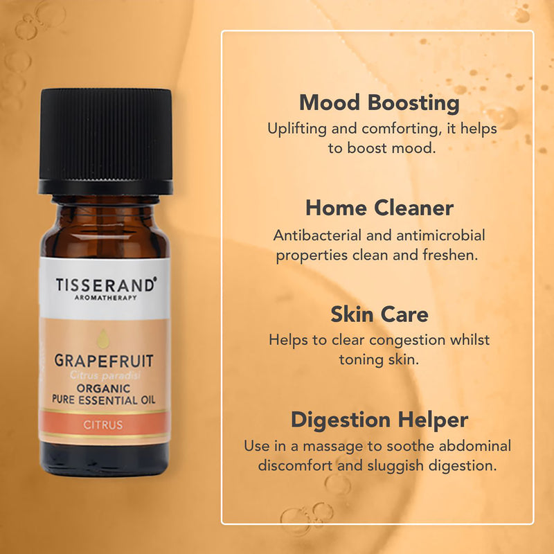 Tisserand Grapefruit Organic Essential Oil 9ml (British brand)