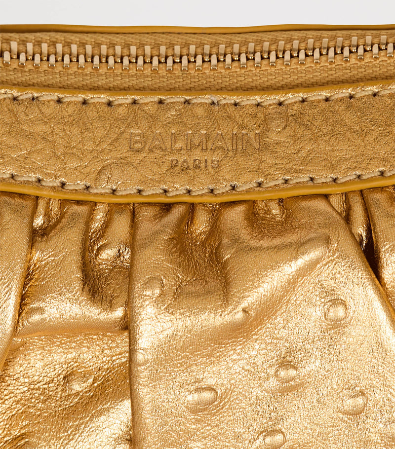 Balmain Mini Leather Ebene handbag, UK version