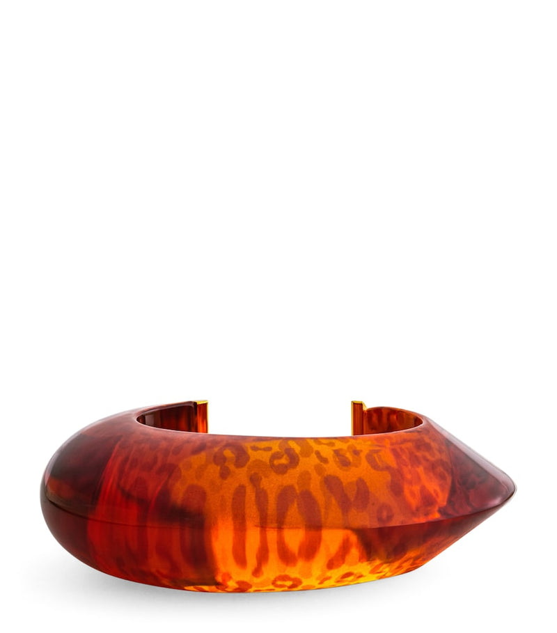 Alaïa tortoiseshell edge cuff bracelet - British product