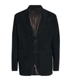 Brioni lambskin suede unlined blazer with notched lapels - British product