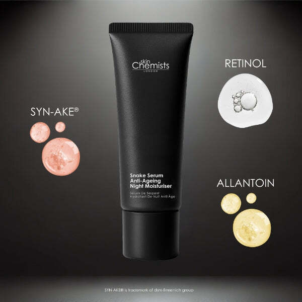 skinChemists Snake Serum Night Moisturiser 50ml, imported from the UK