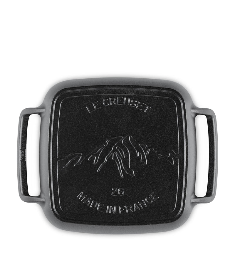 Le Creuset cast iron square BBQ grill 26cm, UK version