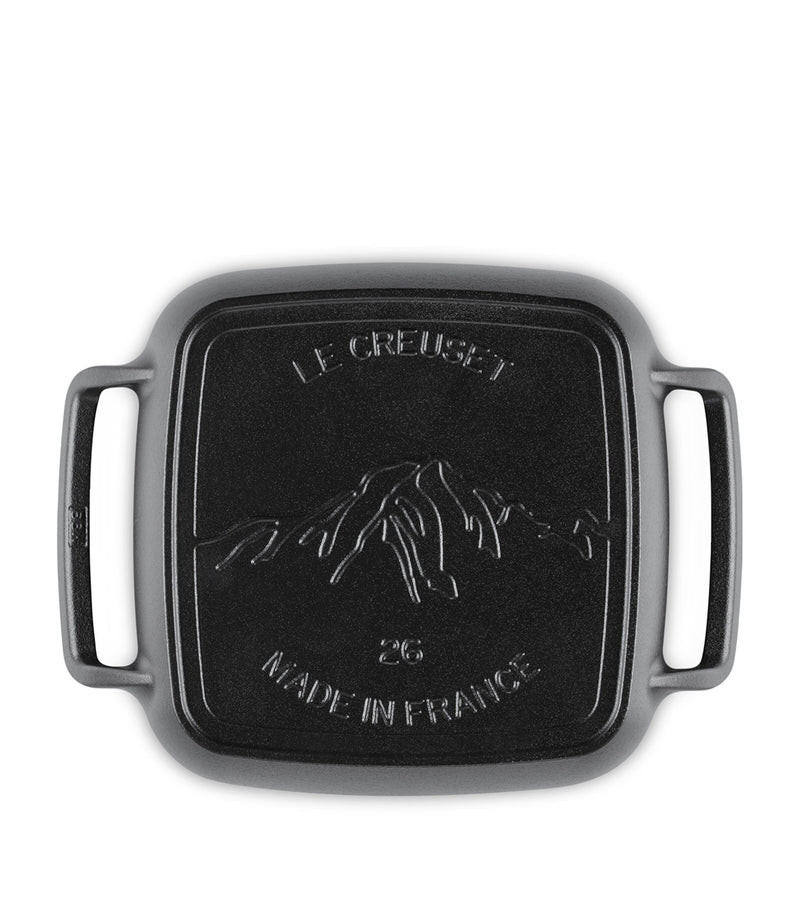 Le Creuset cast iron square BBQ grill 26cm, UK version