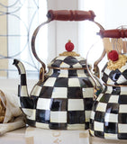 MacKenzie-Childs tea kettle 3 quart, imported from the UK