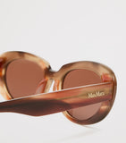 Max Mara oval sunglasses in tortoiseshell acetate (British brand)