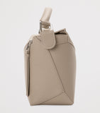 LOEWE small Puzzle top-handle calfskin leather bag (British brand)