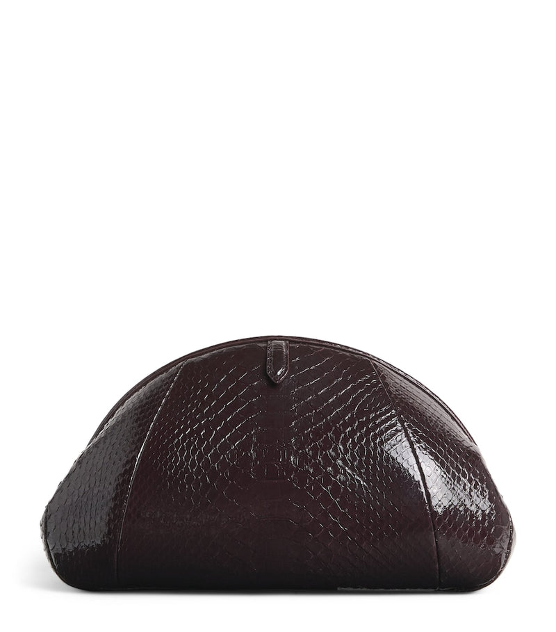Alaïa snakeskin purse clutch bag 14x28cm (British brand)