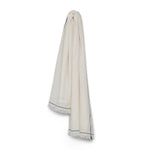 Begg x Co cashmere-linen Kos Washed Thorens throw - British product