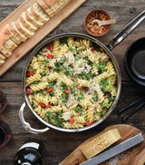 Tri-Ply Stainless Steel Covered Sauté Pan 26cm with Aluminium Core