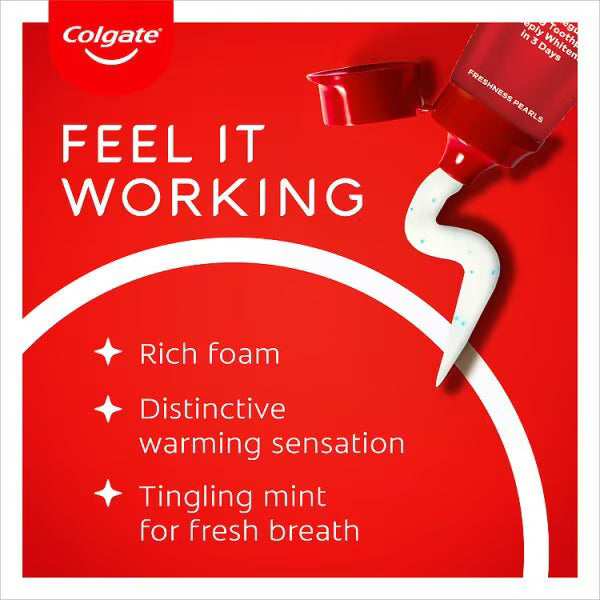 Colgate Max Ultra Fresh Pearls Whitening Toothpaste 75ml - British product