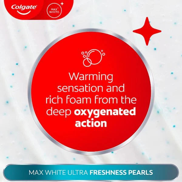 Colgate Max Ultra Fresh Pearls Whitening Toothpaste 75ml - British product