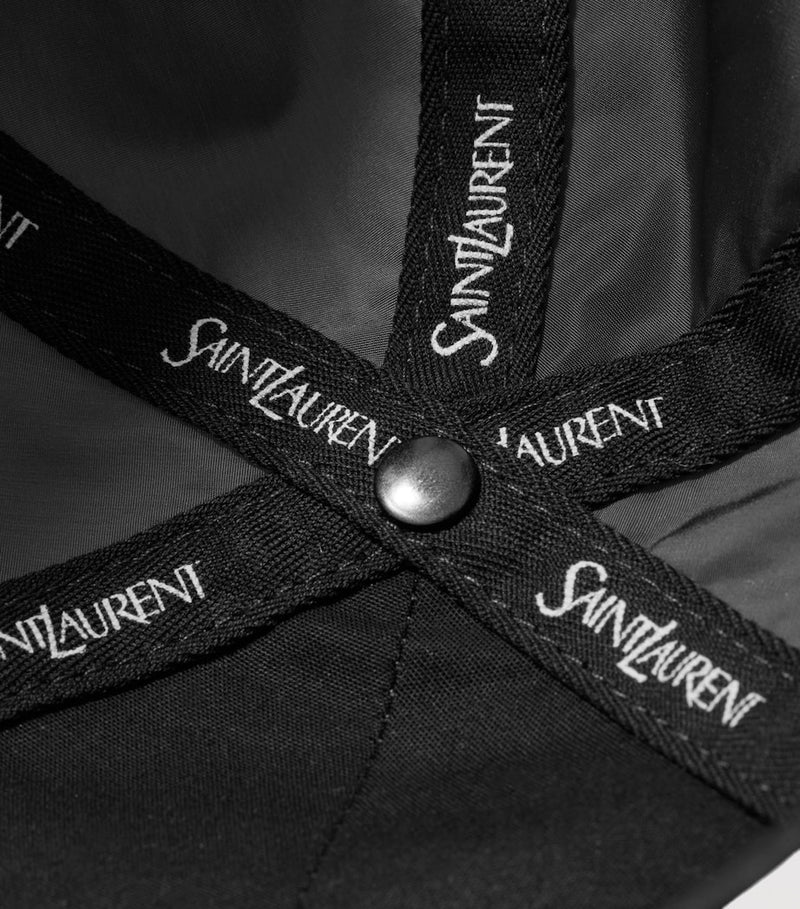 Saint Laurent teknisk baseball cap resirkulert polyamid, importert fra Storbritannia