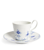 Royal Copenhagen Blue Elements teacup and saucer set, imported from the UK