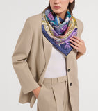 Bvlgari silk scarf 90cm x 90cm vibrant print - British product