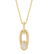 Harrods Boucheron Yellow Gold and Diamond Serpent Bohème Vintage Necklace 50cm- Buy online at McGrocer