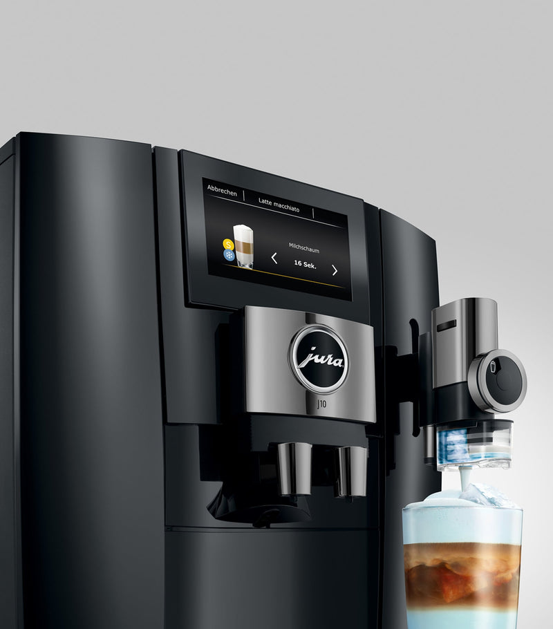 Jura J10 coffee machine with touchscreen, imported from the UK