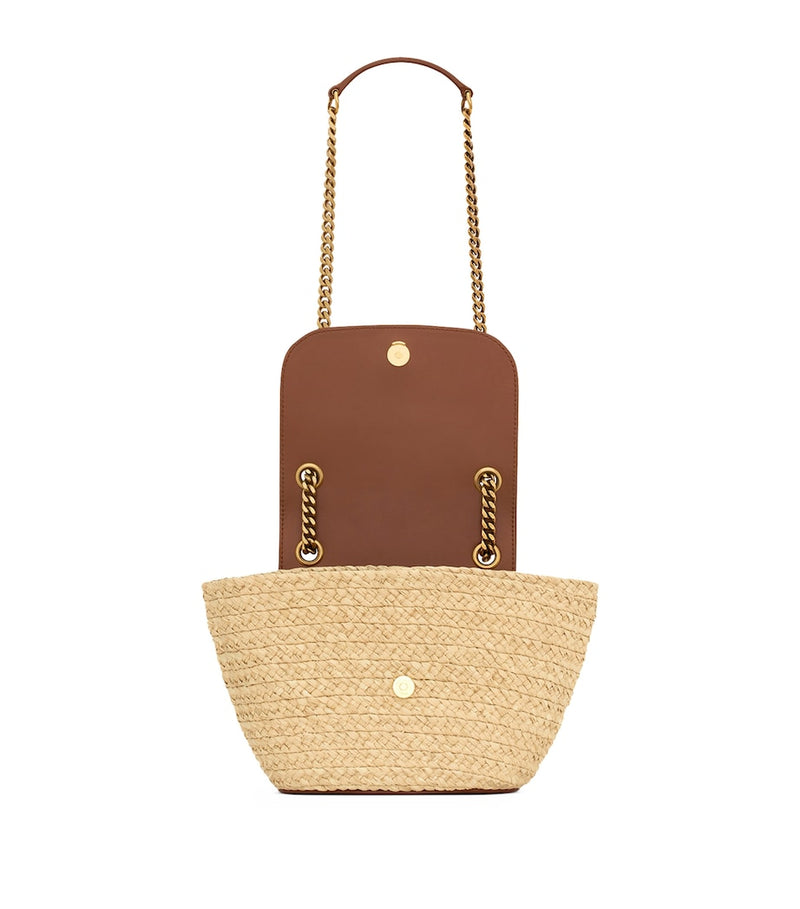 Saint Laurent Mini Raffia Panier shoulder bag (British brand)