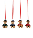 Harrods bear tree decorations set of 4, UK version