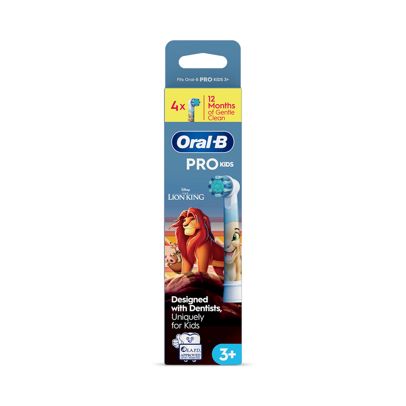 Oral-B toothbrush heads Lion King pack of 4, UK version