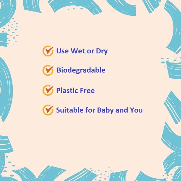 Aqua Wipes Dry Baby Wipes 80 Pack - British product