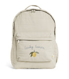 Konges Sløjd quilted lucky lemon Juno backpack, imported from the UK
