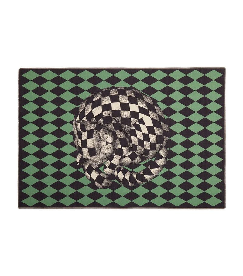 Fornasetti Plaid High Fidelity Losanghe Throw 140cm x 200cm - British product