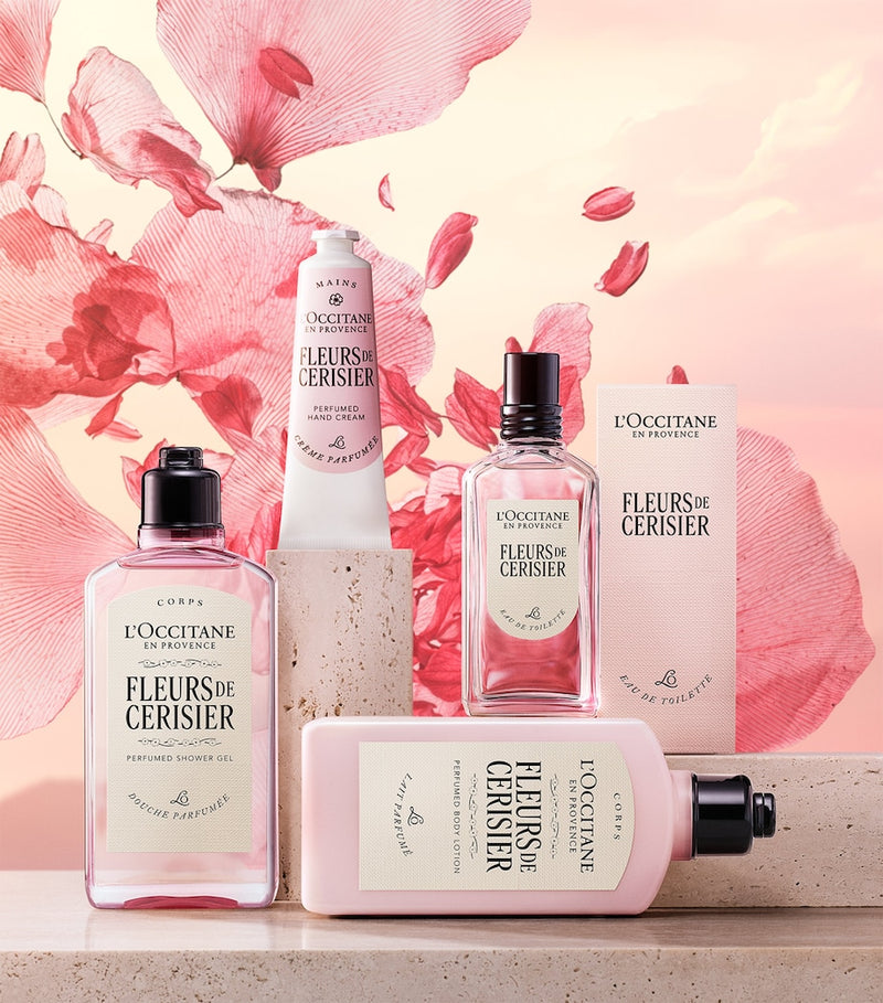 L'Occitane Fleurs de Cerisier body lotion 250ml, imported from the UK