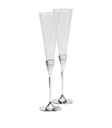 Harrods Wedgwood x Vera Wang With Love Toasting Flutes Set of 2 (320ml)- Buy online at McGrocer