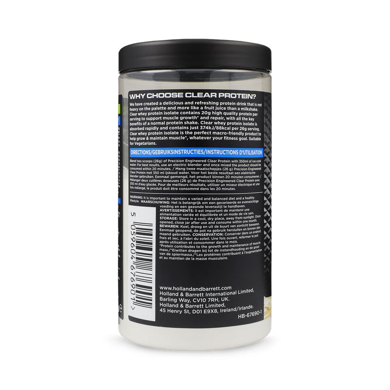 Precision Engineered Clear Whey Protein Lemonade 364g - British product