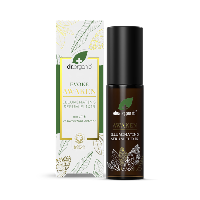 Dr Organic Evoke Awaken Day Elixir 30ml, imported from the UK