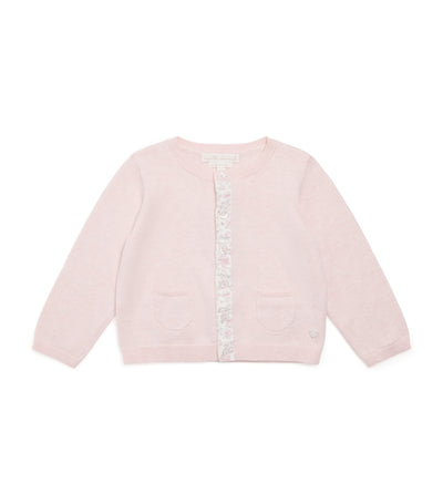 Marie-Chantal Baumwoll-Kaschmir Casey Baby-Strickjacke (3-24 Monate)