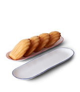 Harrods Small Cobalt Oblong Serving Dish in Fine Bone China, 23cm- Buy online at McGrocer