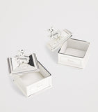 Harrods silver-plated tooth and curl keepsake box, UK version