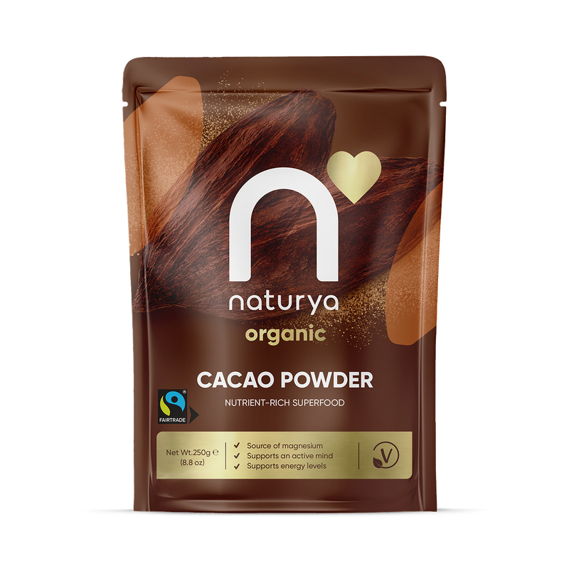 Naturya Organic Cacao Powder chocolate 250g, UK version