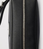 Prada Saffiano leather triangle pouch, imported from the UK