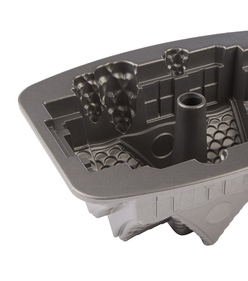 Nordic Ware gingerbread house-shaped Bundt pan, imported from the UK