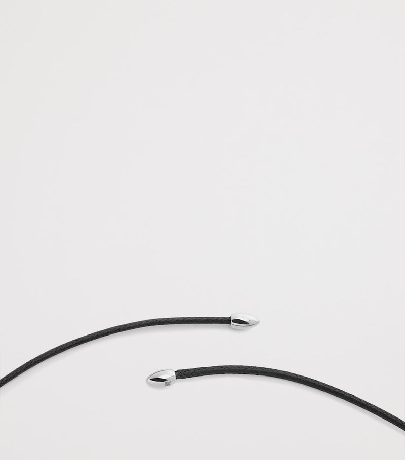 Monica Vinader sterling silver Aria cord necklace - British product