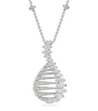 Boodles platinum diamond pendant necklace - British product