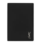 Saint Laurent leather monogram passport holder, UK version