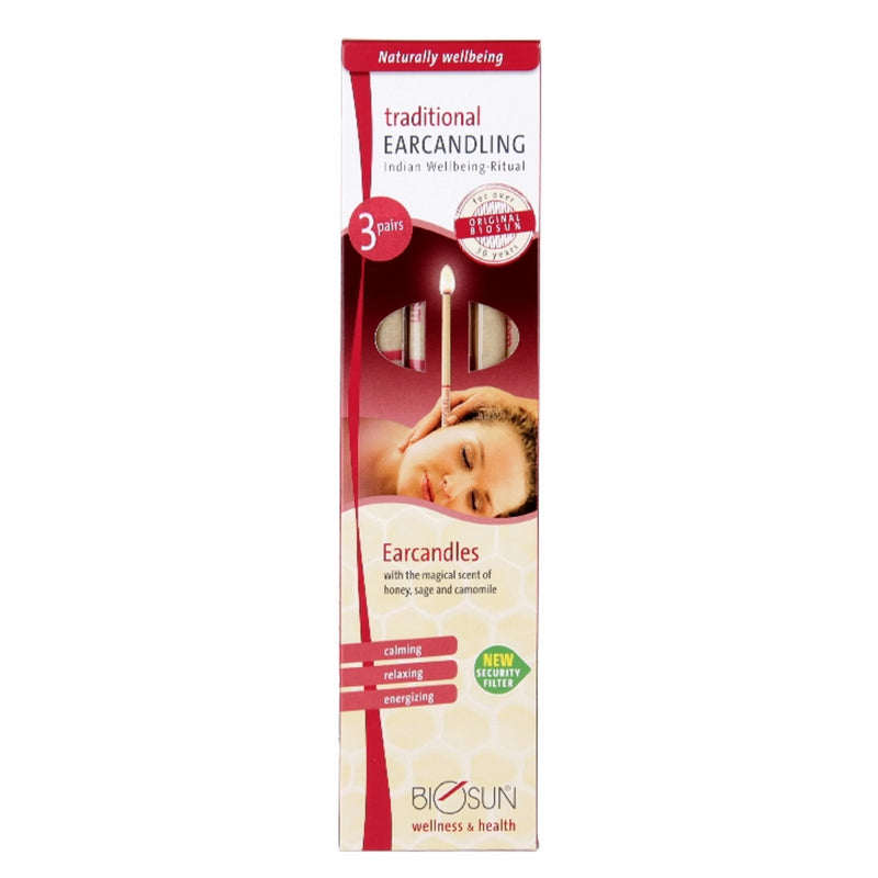 Biosun Traditional Ear Candles 3 Pairs - British product