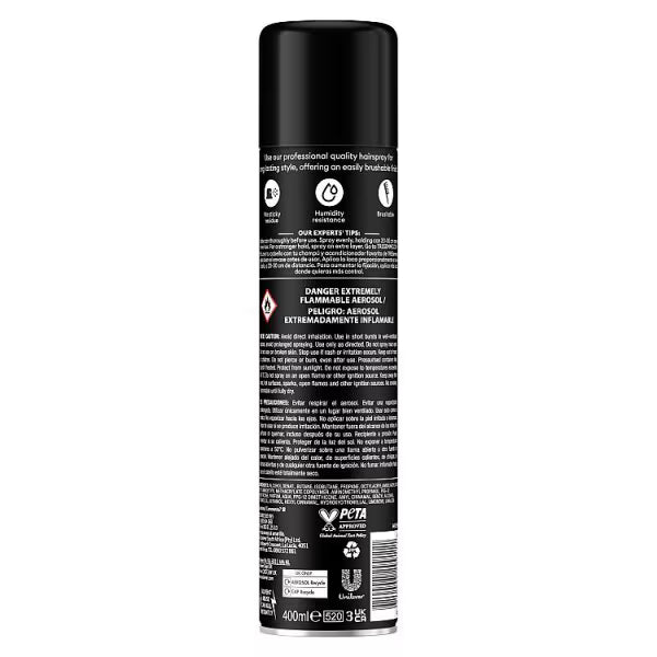 Tresemme firm hold hairspray can 400ml (British brand)